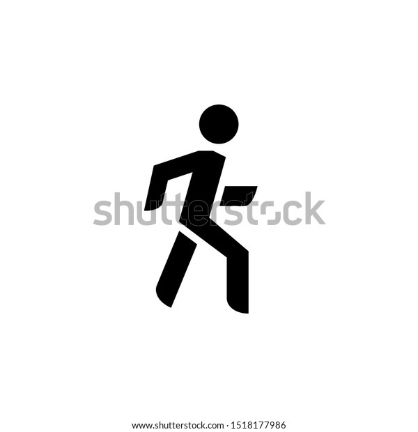 Man Walk Icon Clipart Image Isolated Stock Vector (Royalty Free ...