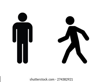 Man Walk Icon Vector