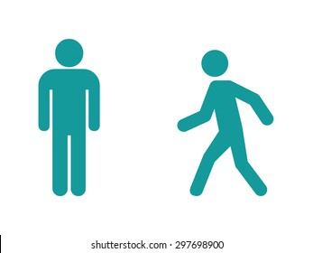 Man walk icon vector