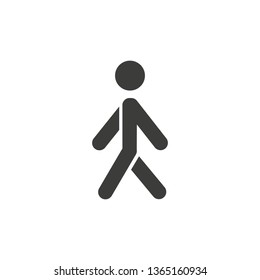 Man walk icon . Vector illustration eps 10