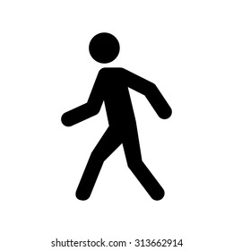 Man walk icon . Vector illustration