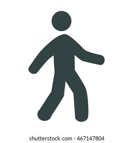Man walk icon . Vector illustration