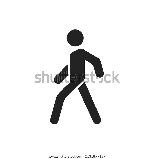 Man walk icon. Vector symbol pedestrian. Simple\
people icon. EPS10