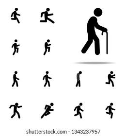 Man, Walk Icon. Walking, Running People Icons Universal Set For Web And Mobile