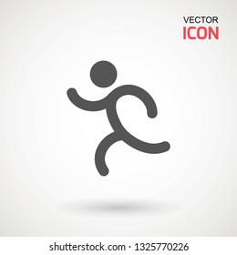 Man walk icon . Walking man vector icon. People walk sign illustration. pedestrian vector sign symbol on white background