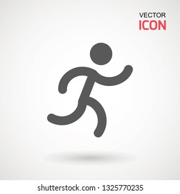 Man walk icon . Walking man vector icon. People walk sign illustration. pedestrian vector sign symbol on white background