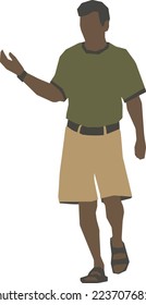 Man Walking 7 illustration vector