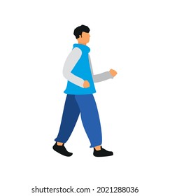 man walking activity isolated icon