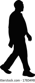 Man Walking Body Silhouette Vector Stock Vector (Royalty Free ...