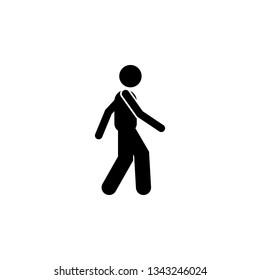 Man, walking icon. Element of human use phone. Premium quality graphic design icon. Signs and symbols collection icon for websites, web design, mobile app