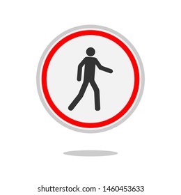 Man Walking Icon. Moving Forward Gesture  Illustration. Applied as Trendy Symbol for Design Elements, Websites, Presentation and Application - Vector.