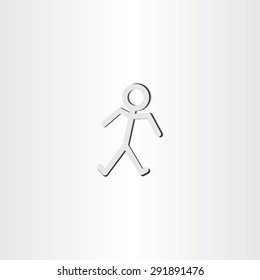 man walking icon vector symbol design