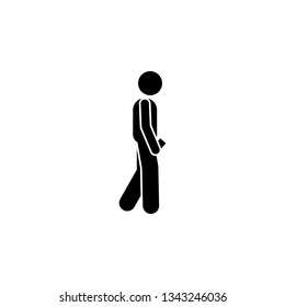 Man, walking, phone icon. Element of human use phone. Premium quality graphic design icon. Signs and symbols collection icon for websites, web design, mobile app