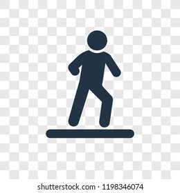 Man Walking to right vector icon isolated on transparent background, Man Walking to right transparency logo concept
