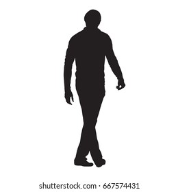 Man Walking Vector Silhouette