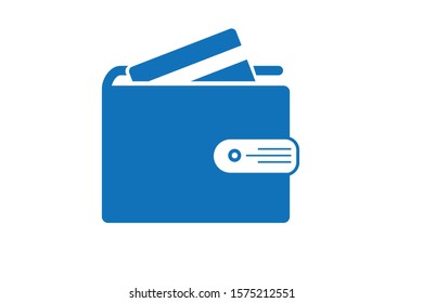 Man wallet icon vector isolated