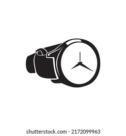 Man watch symbol icon vector logo design