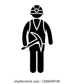 A man wearing cap and holding mining equipment depicting as a miner 