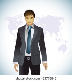Man Wearing Elegant Suit