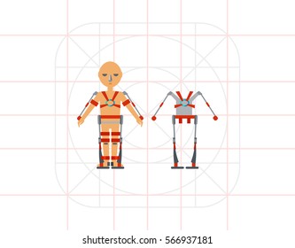 Man Wearing Exoskeleton Icon