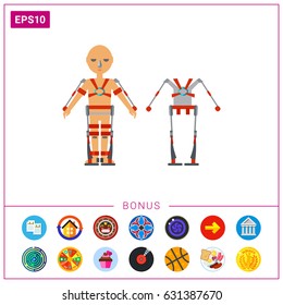 Man Wearing Exoskeleton Icon