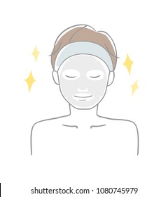A man wearing a face mask