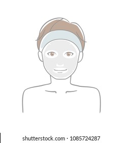 A man wearing a face mask