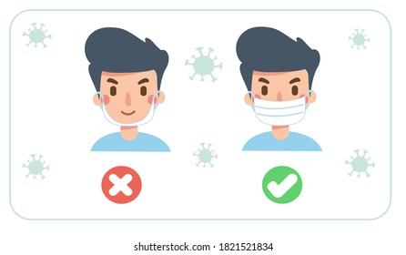 Please Put On Mask Before Entering Stock Vector (Royalty Free) 1723402465