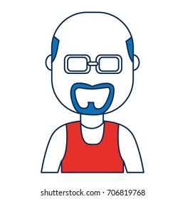 man wearing glasses icon