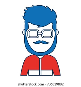 man wearing glasses icon
