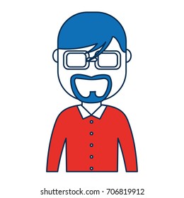 man wearing glasses icon