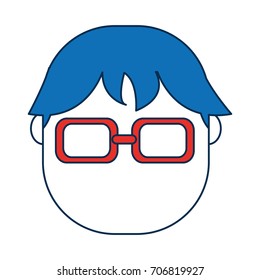 man wearing glasses icon