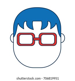 man wearing glasses icon