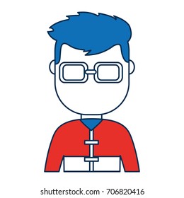 man wearing glasses icon