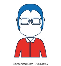 man wearing glasses icon