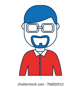 man wearing glasses icon