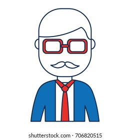 man wearing glasses icon