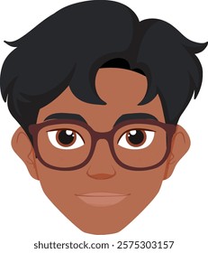 A man wearing glasses, smiling gently
