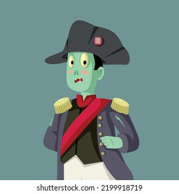 Man Wearing A Halloween Costume Vector Cartoon