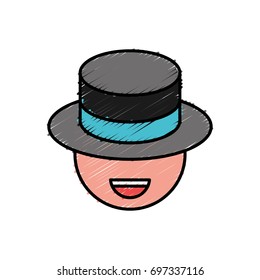 man wearing a hat icon