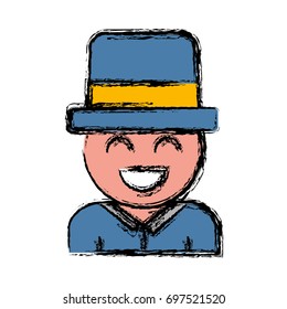 man wearing hat icon