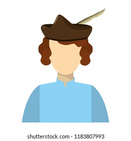 man wearing hat with shirt and curly hair
