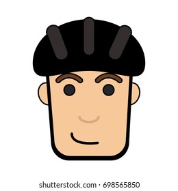 man wearing helmet icon image 