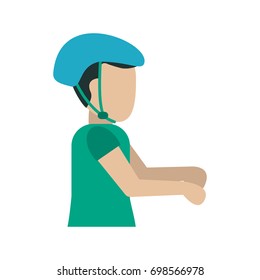 man wearing helmet icon image 