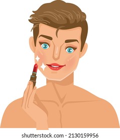 Kosmetik oder Hautpflege für Menschen, die Make-up tragen