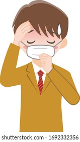 A man wearing a mask for infection control
