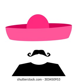 man wearing pink sombrero