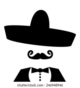 man wearing sombrero and bow tie