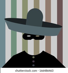 man wearing sombrero and mask