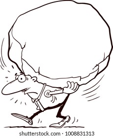 Man wearing a stone